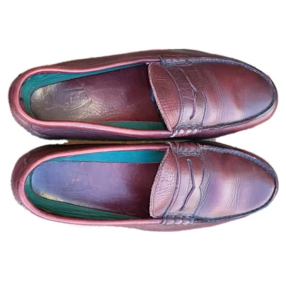 RedWing STEEL TOE Brown Leather Penny Loafer Slip Red Wing SAFETY WORK Men 10.5 - Picture 10 of 13